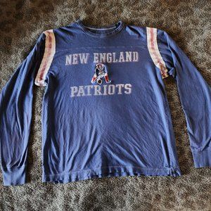 New England Patriots Throwback '47 Brand Long Sleeve T-shirt - Medium